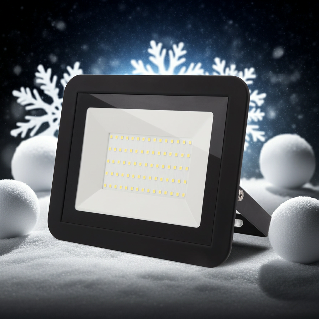 DA LIGHT 50W Reflektor LED zewnętrzny i wewnętrzny, 6000K zimna biel 4500lm superjasna lampa zewnętrzna, naświetlacz zewnętrzny IP65, reflektor 230V do ogrodu, garażu, boiska sportowego