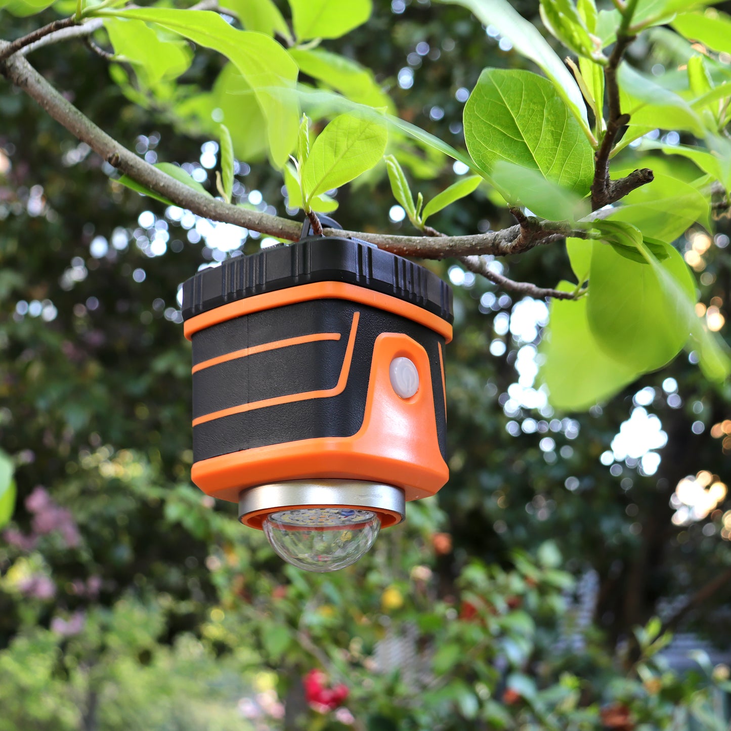 DA LIGHT LED Campinglampe Superhelle 1500 Lumen 4 Lichtmodi Dimmbarer Suchscheinwerfer Batteriebetriebene Notlampe Geeignet für Nachtwanderungen Zeltbeleuchtung Notfälle Stromausfälle usw. (Orange)