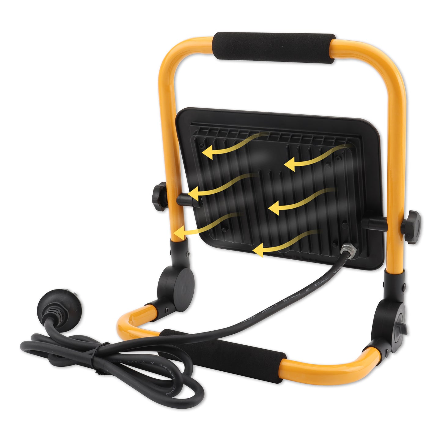 DA LIGHT LED Baustrahler LED Arbeitsleuchte Drehbar 1.5M Kabel mit Stecker, 50W 4500LM 6000K LED Strahler IP65 Wasserdicht Scheinwerfer für Außen Werkstatt Baustelle