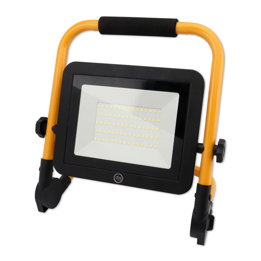 DA LIGHT LED Baustrahler LED Arbeitsleuchte Drehbar 1.5M Kabel mit Stecker, 50W 4500LM 6000K LED Strahler IP65 Wasserdicht Scheinwerfer für Außen Werkstatt Baustelle