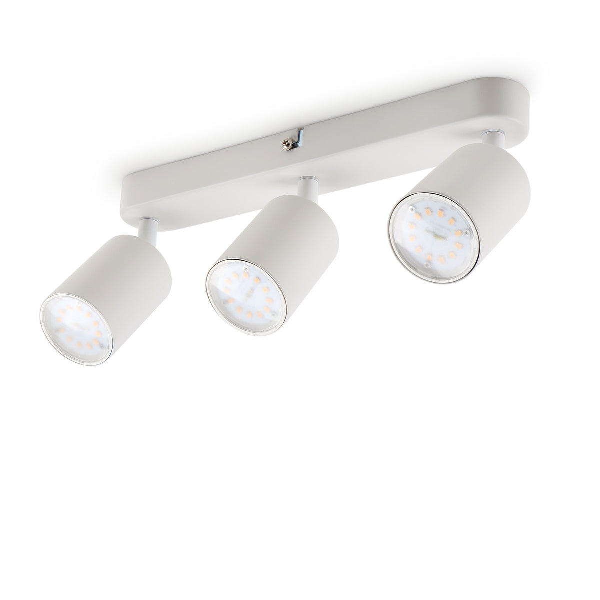 DA LIGHT LED Deckenlampe 3-flammig, Dreh und Schwenkbar Deckenstrahler Spotleuchte Wandspot 30CM, GU10 (ohne Leuchtenmittel) Retro/Vintage Deckenleuchte 230V Weiß für Wohnzimmer Schlafzimmer Küchen