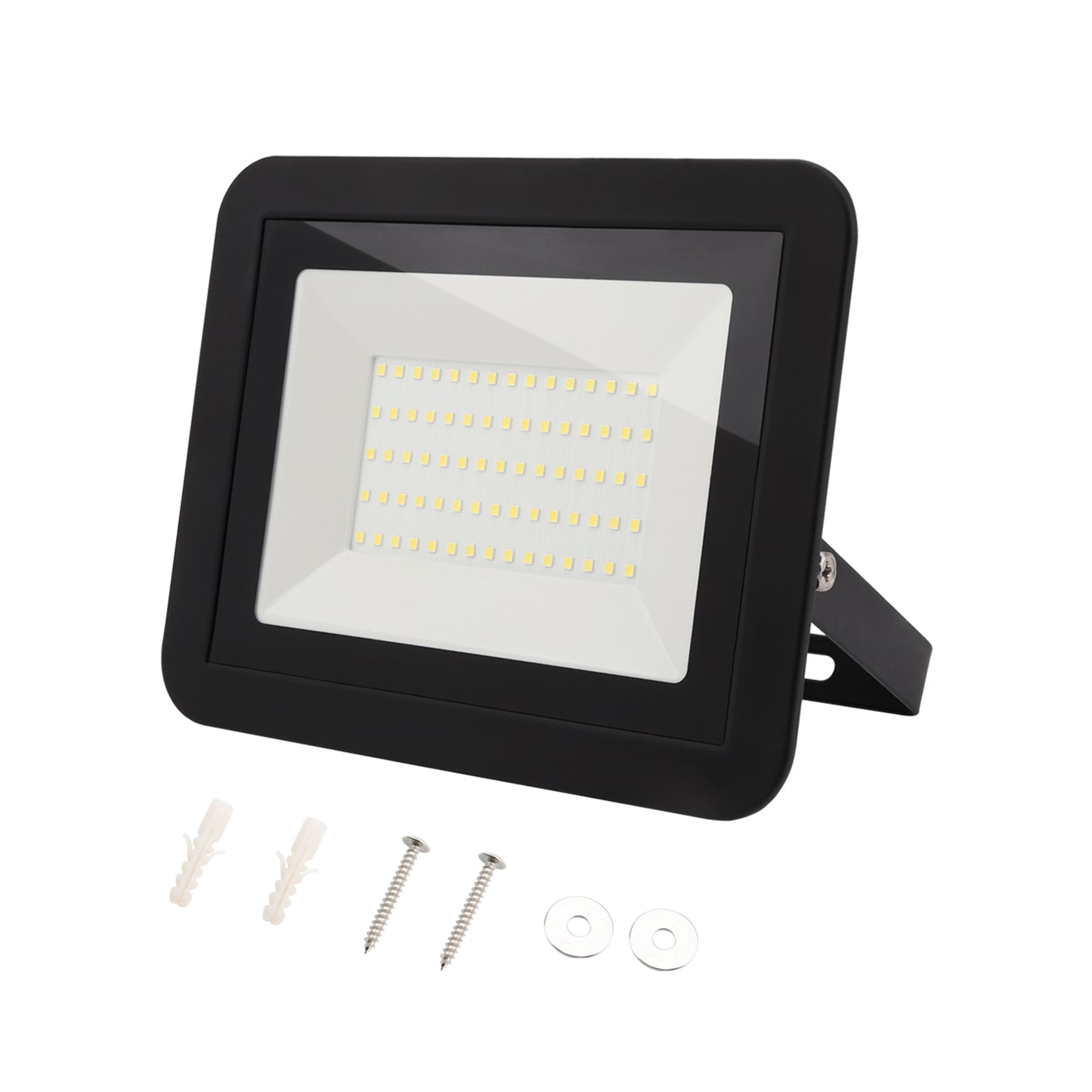 DA LIGHT 50W LED Strahler Außen & Innen, 6000K Kaltweiß 4500lm Außenleuchte Superhell, Fluter Außenstrahler Flutlicht IP65, Scheinwerfer 230V für Garten, Garage, Sportplatz (2 Stück)
