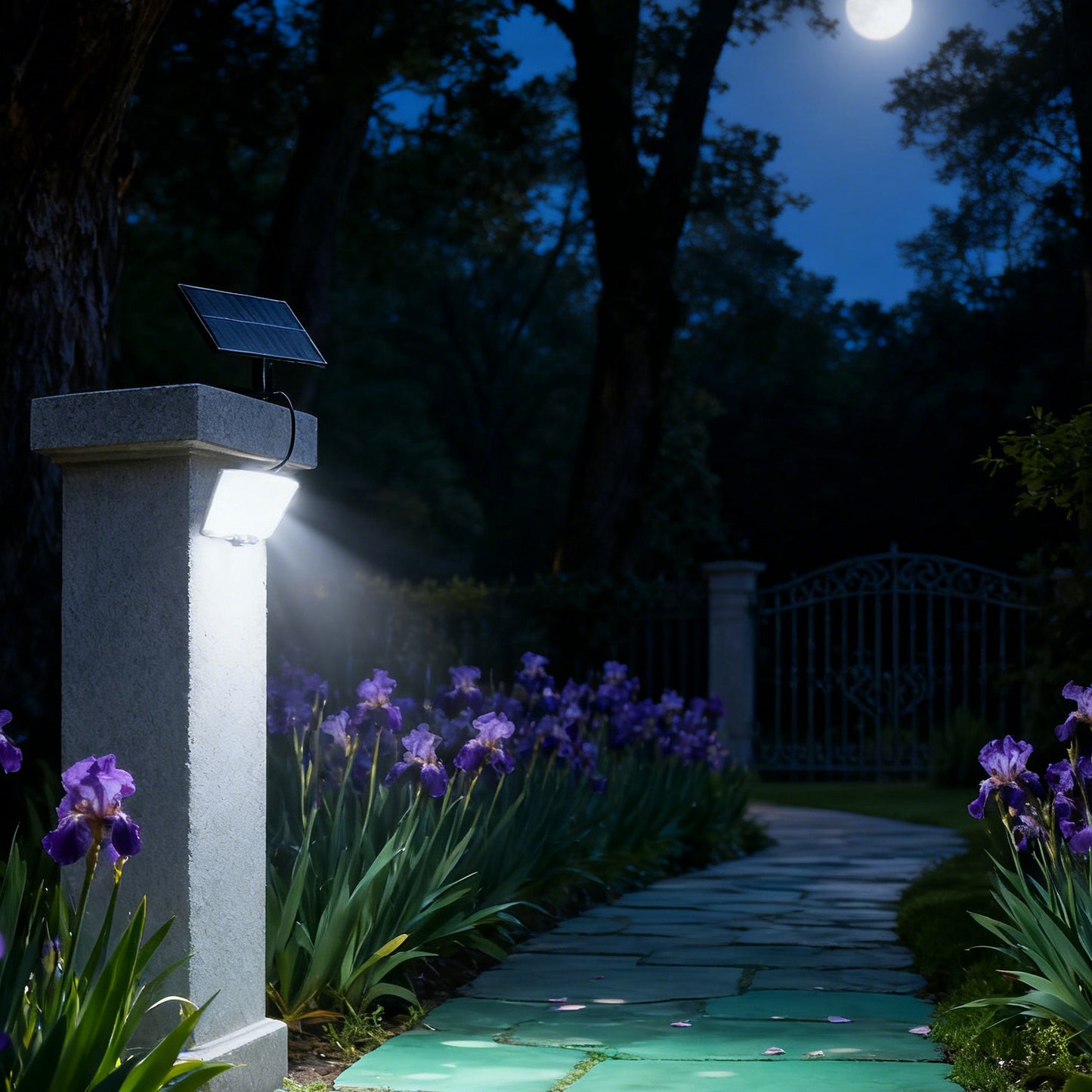 DA LIGHT Split Solarleuchte Außen Innen mit Fernbedienung, 234 LED Solarlampe mit 4,5m Kabel & Bewegungsmelder, 300LM 6500K, 3 Modi, IP65 Wasserdicht, Wandleuchte Solar für Schuppen, Garage und Garten