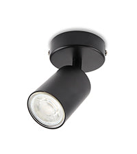 DA LIGHT LED Deckenlampe 1-flammig, Dreh und Schwenkbar Deckenstrahler Spotleuchte Wandspot, GU10 (ohne Leuchenmittel) Retro/Vintage Deckenleuchte 230V Schwarz für Wohnzimmer Schlafzimmer Küchen